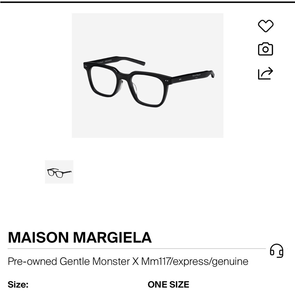 Maison Martin Margiela Black Glasses